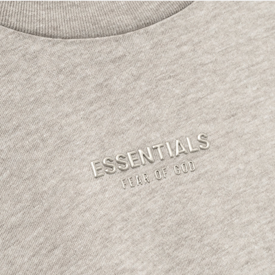 Fear Of God Essentials SS25 Womens Classic Long Sleeve Tee- Heather Stone