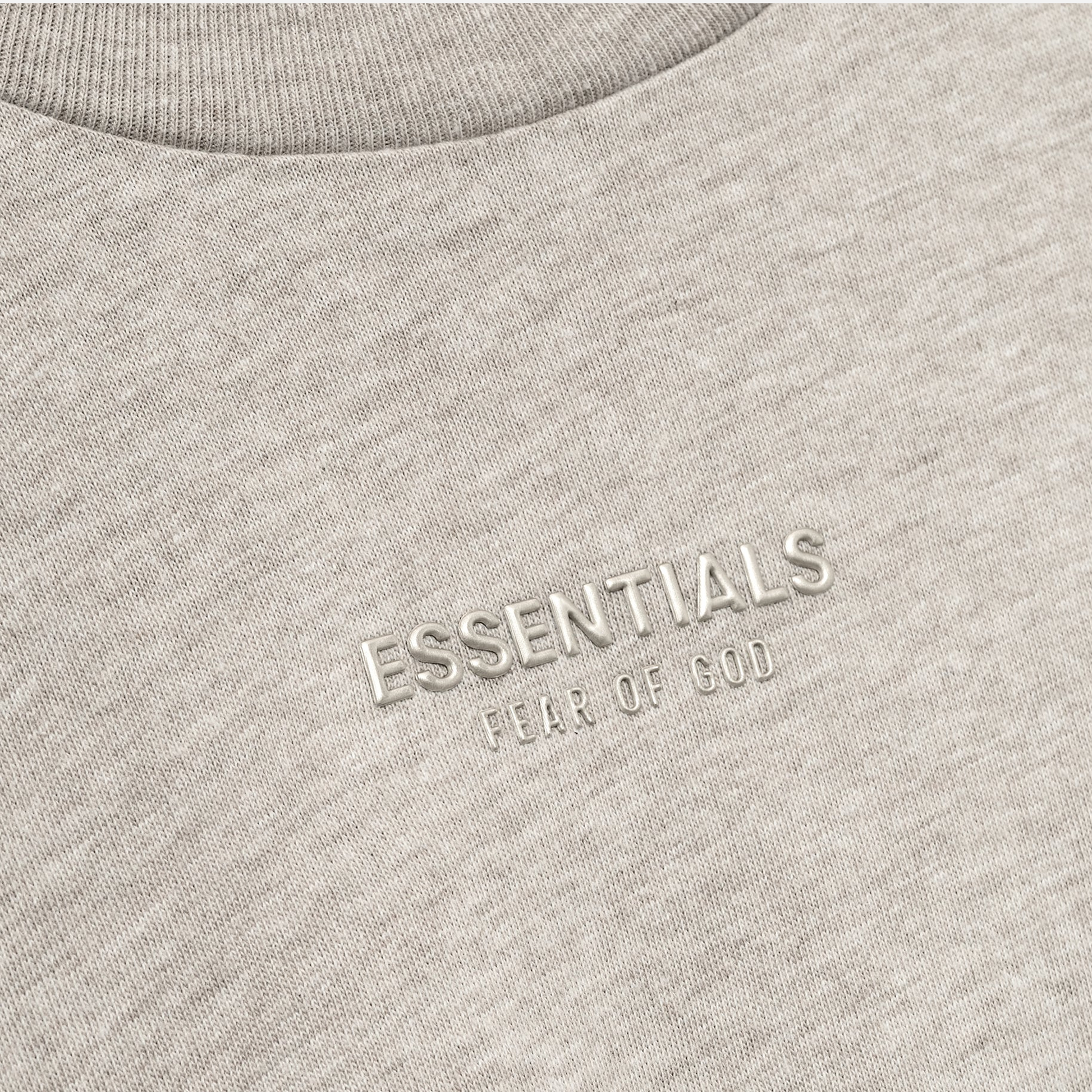 Fear Of God Essentials SS25 Womens Classic Long Sleeve Tee- Heather Stone