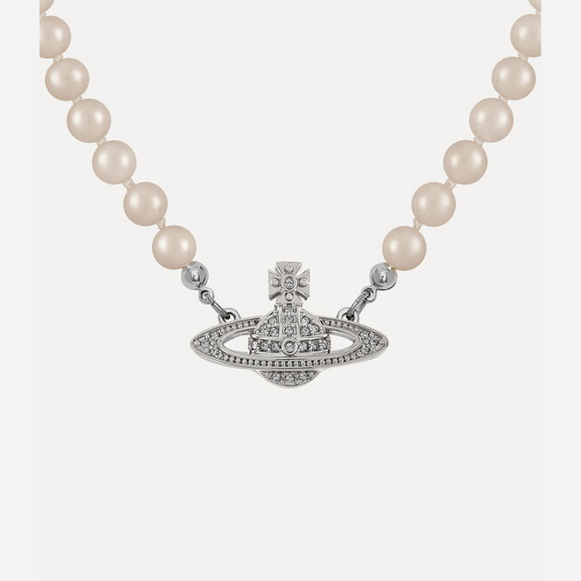 Vivienne Westwood Man. Mini Bas Relief Pearl Necklace
