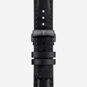 Tissot PRS 516 Chronograph Quartz Black Dial 45mm Leather Strap Watch