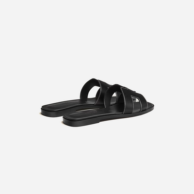 Hermes Oran sandal Noir