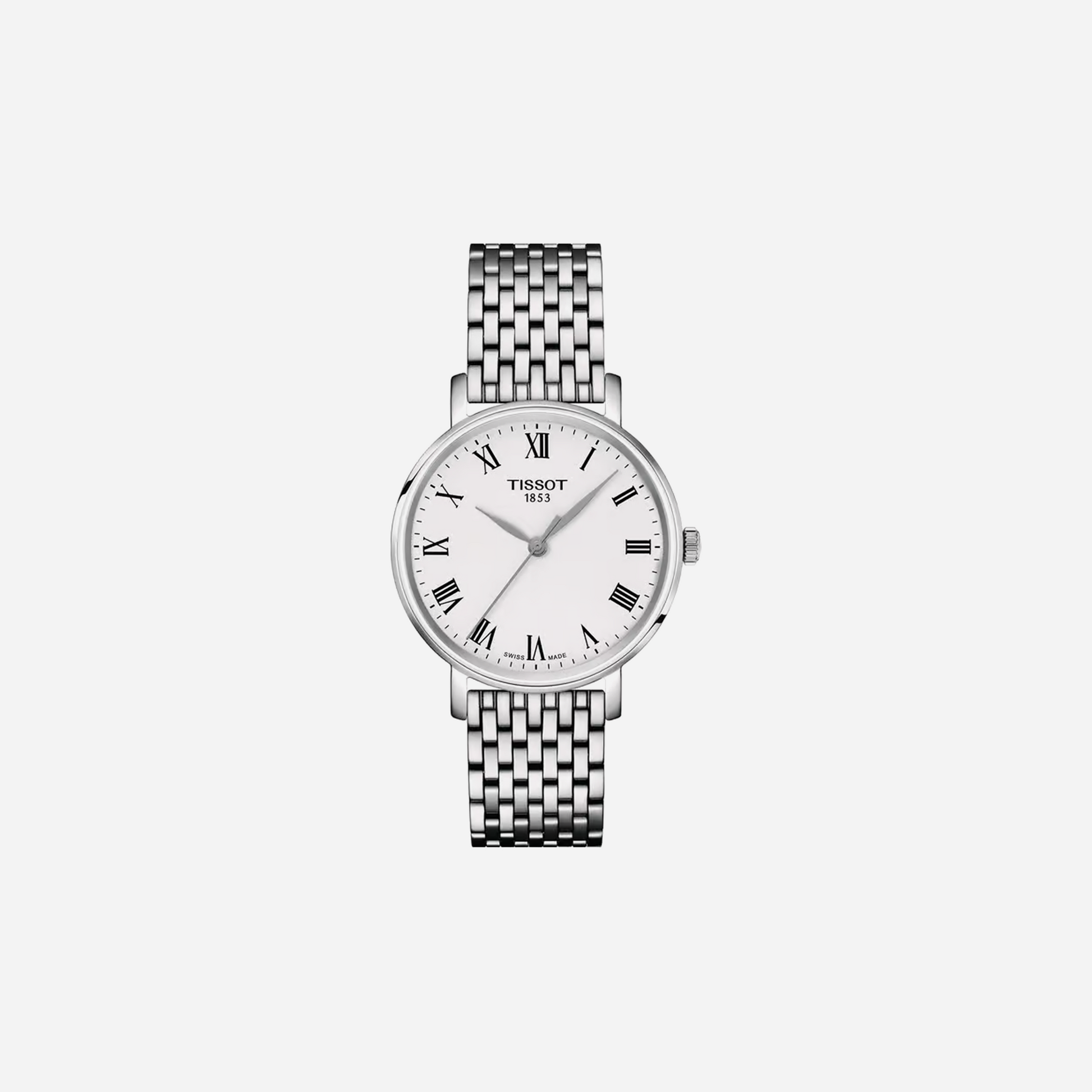 Tissot T-Classic Silver Dial 34mm Stainless Steel Quartz Watch