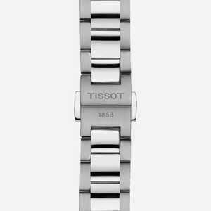 Tissot PR 100 Quartz 34mm White Mother-of-Pearl Dial Grey Stainless Steel Bracelet Watch