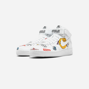 Nike Air Force 1 Mid Supreme NBA White