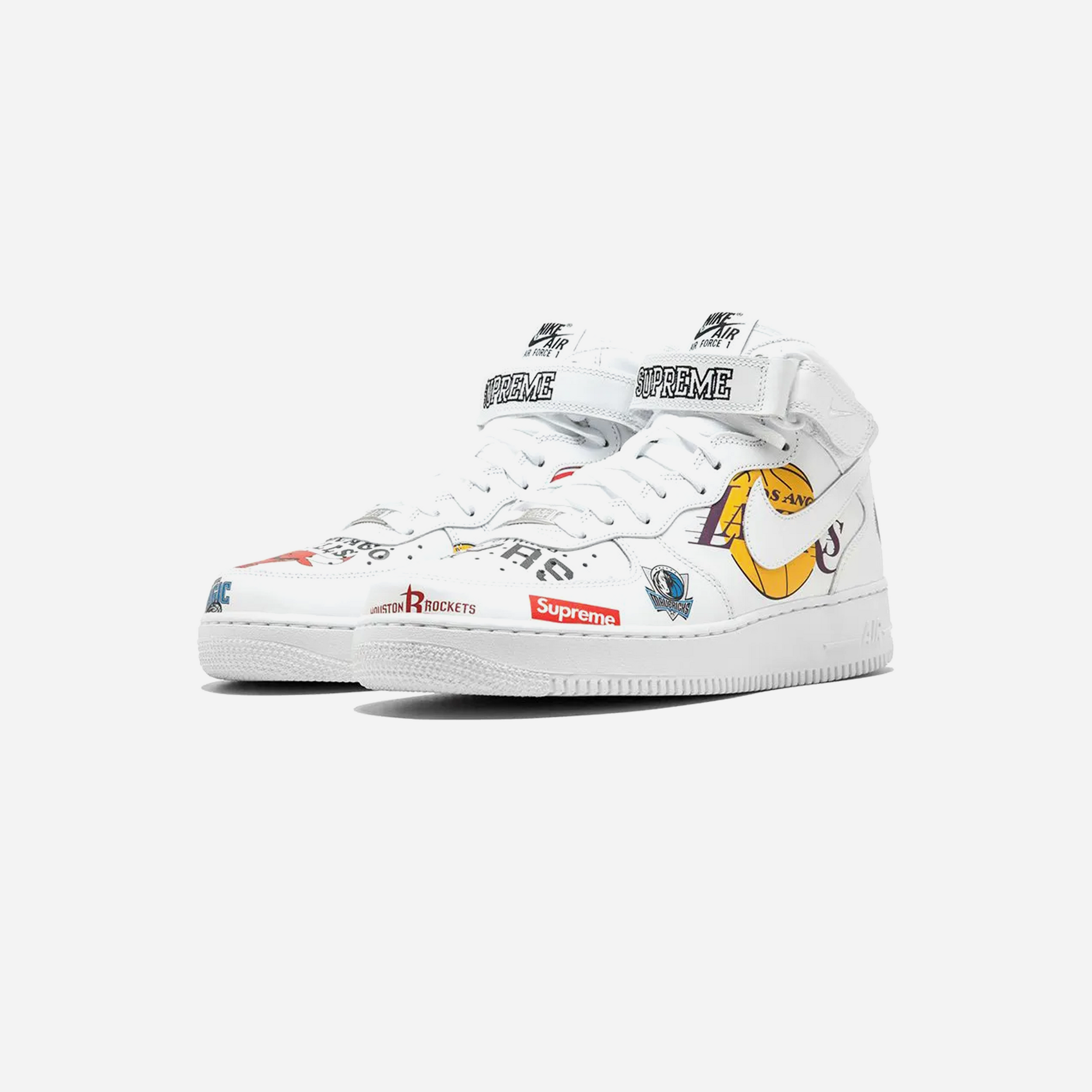 Nike Air Force 1 Mid Supreme NBA White