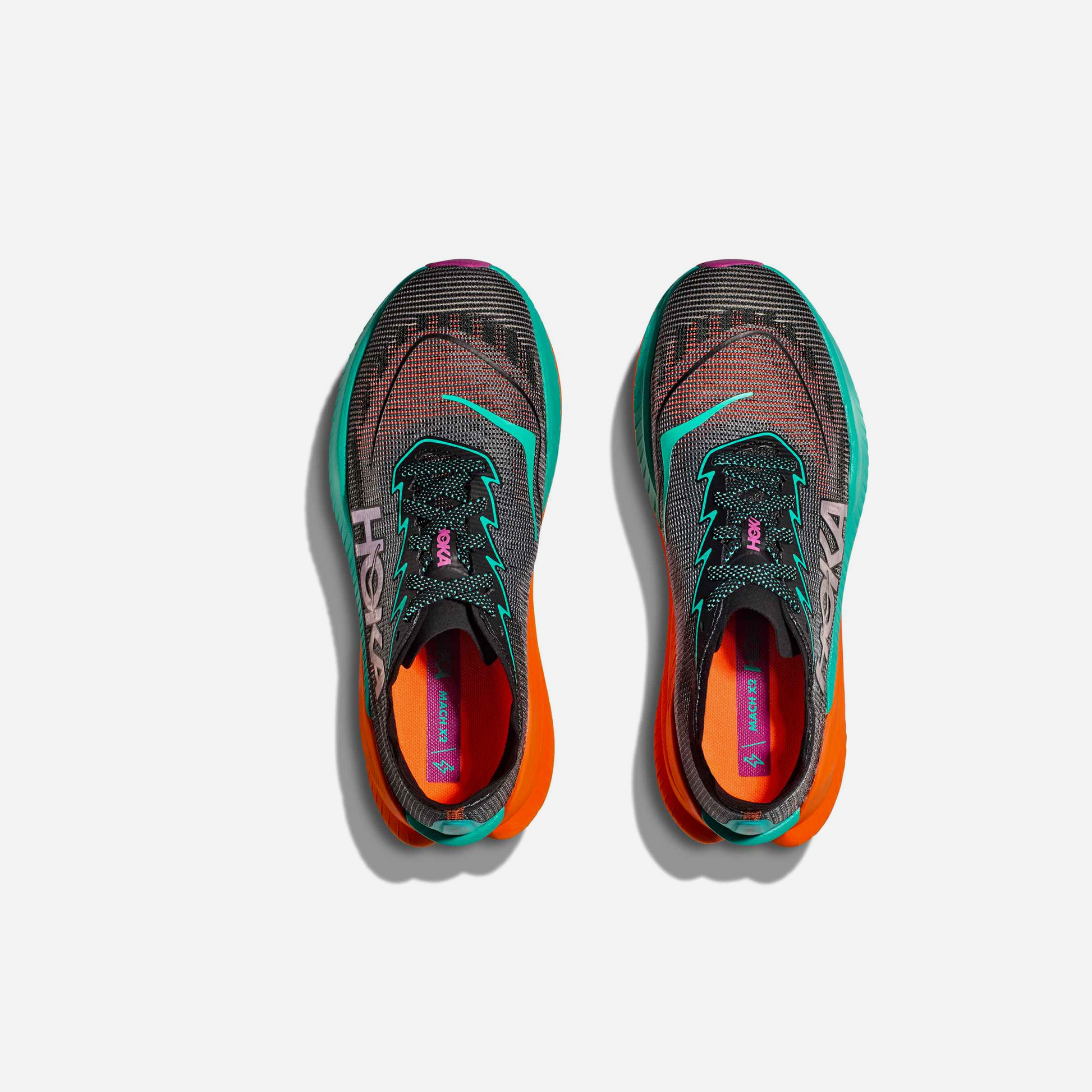 Hoka One One Mach X 2 Black Electric Aqua