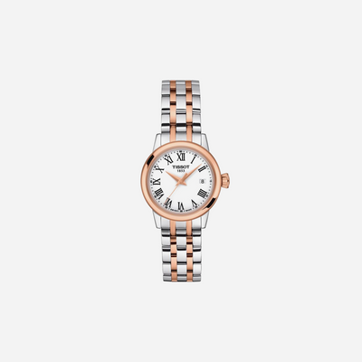 Tissot Classic Dream Lady White Dial 28mm Two-Tone Stainless Steel Quartz Watch