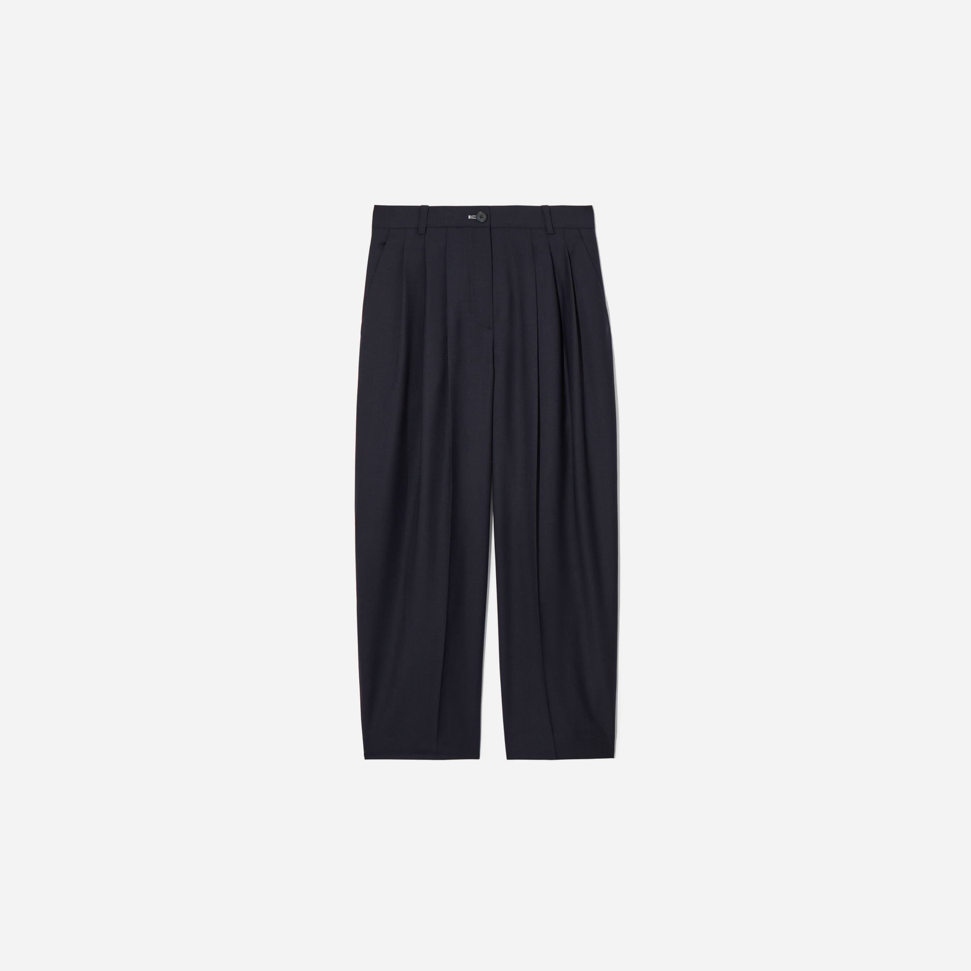 Cos Regular Wool Barrel-Leg Pants
