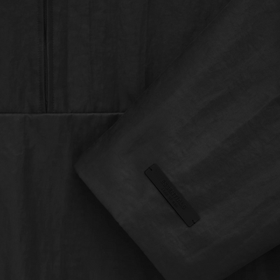 Fear Of God Essentials SS25 Textured Nylon Halfzip Pullover Black