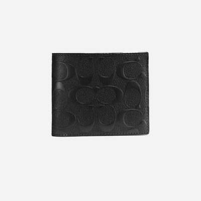 Coach 3 In 1 Wallet In Signature Leather Smooth leather/Black