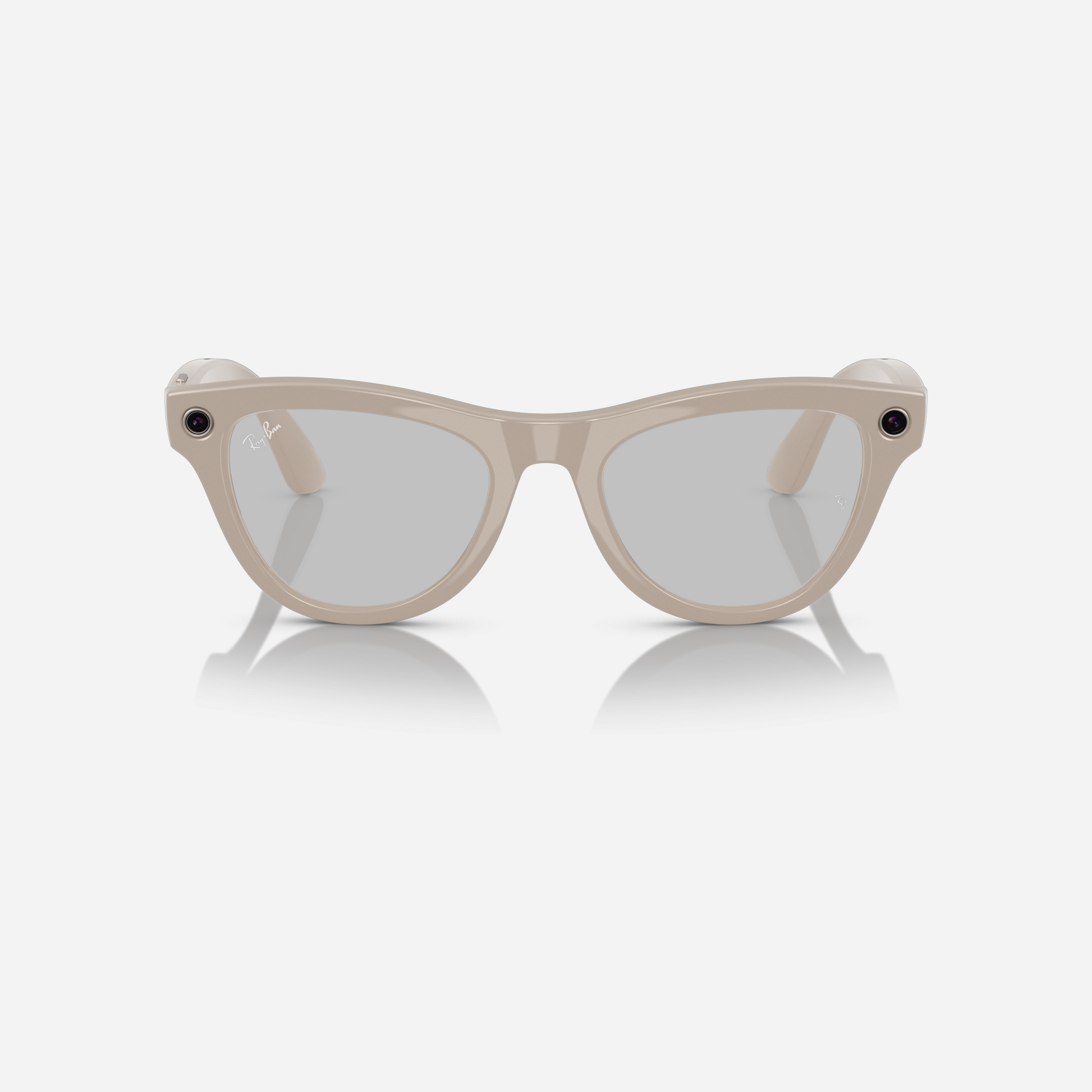 Ray-Ban Meta Skyler Chalk Grey Clear-Sapphire Transition Lens