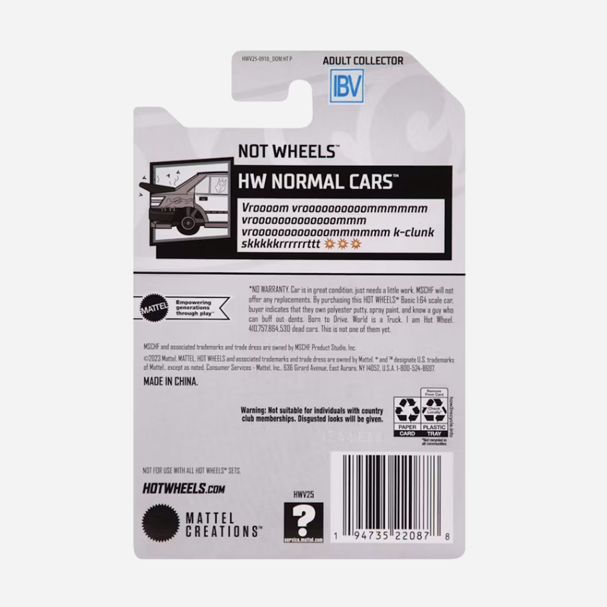 MSCHF x Hot Wheels Not Wheels