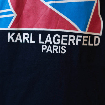 Karl Lagerfeld Preto Multicolor Navy Blue T-Shirt
