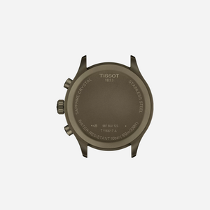 Tissot Chrono XL Khaki Dial Khaki Leather Strap 45mm