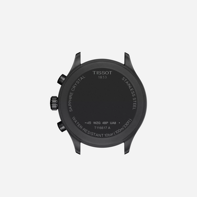 Tissot Chrono XL Black Dial Black Textile Strap 45mm