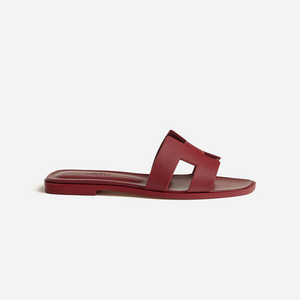 Hermes Oran sandal Rouge H