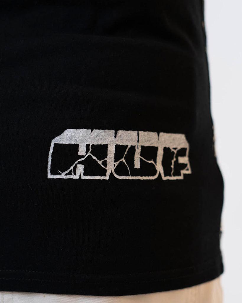 HUF X Capsul Black Wolverine Rain Print Relaxed Fit T-Shirt