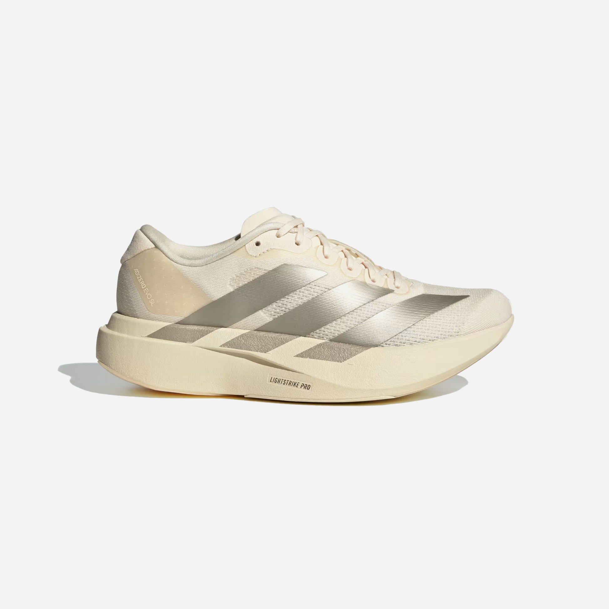 Adidas Adizero EVO SL Shoes Wonder White / Cyber Metallic / Warm Vanilla