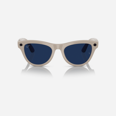 Ray-Ban Meta Skyler Chalk Grey Clear-Sapphire Transition Lens
