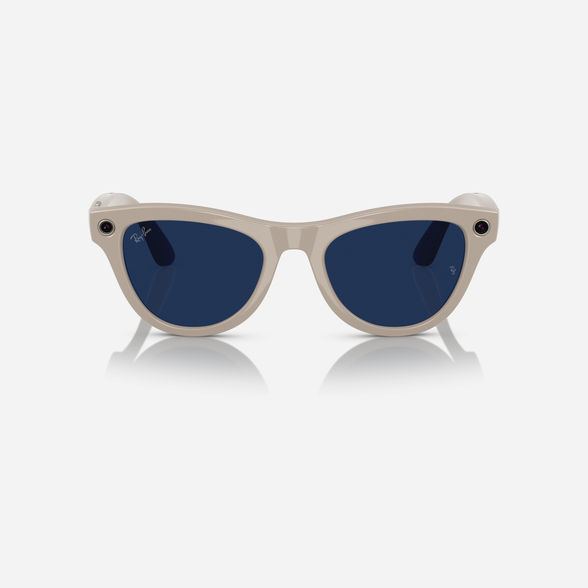 Ray-Ban Meta Skyler Chalk Grey Clear-Sapphire Transition Lens