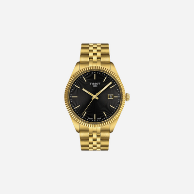 Tissot Ballade 40mm Black Dial Yellow Gold PVD Stainless Steel Watch