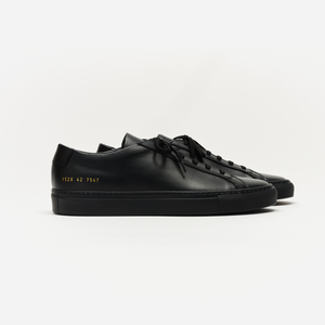 Common Projects Mens Achilles Low Black Shoes
