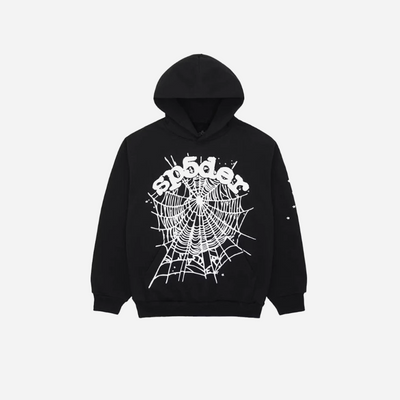 Sp5der OG Web Hoodie Black
