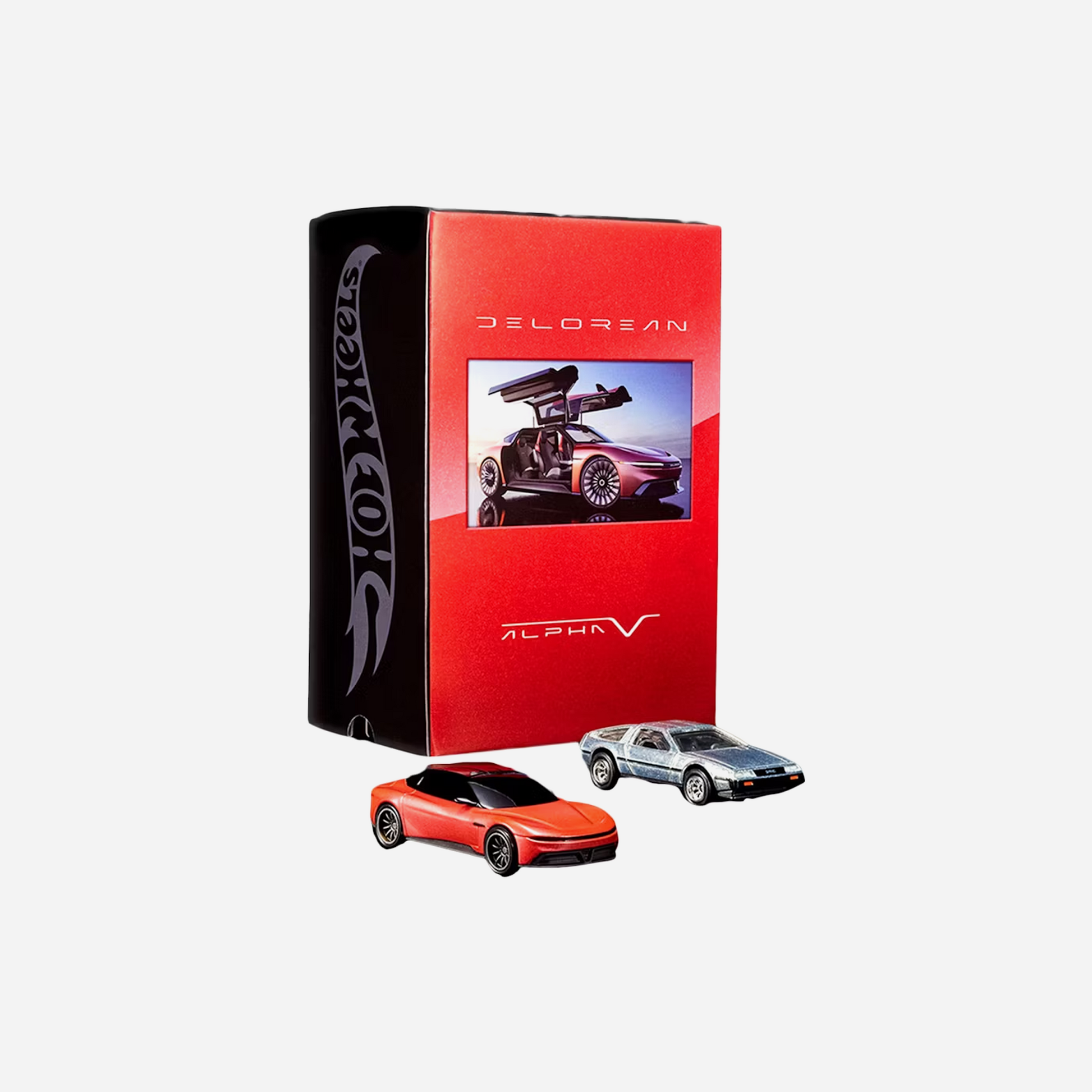 Hot Wheels x DeLorean DMC-12 & Alpha5 Collector Set