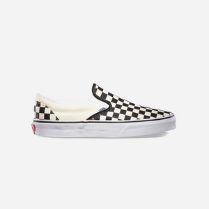 Vans Classic Slip-On Checkerboard Shoe Black / Off White