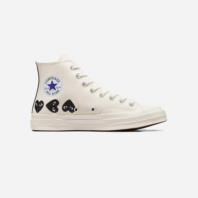 Converse Chuck Taylor All Star 70 Hi Comme des Garcons PLAY Multi-Heart Milk