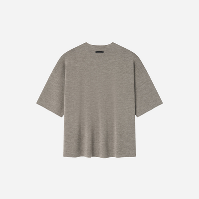 Fear Of God Essentials SS25 Merino Short Sleeve Sweater - Homestead Heather