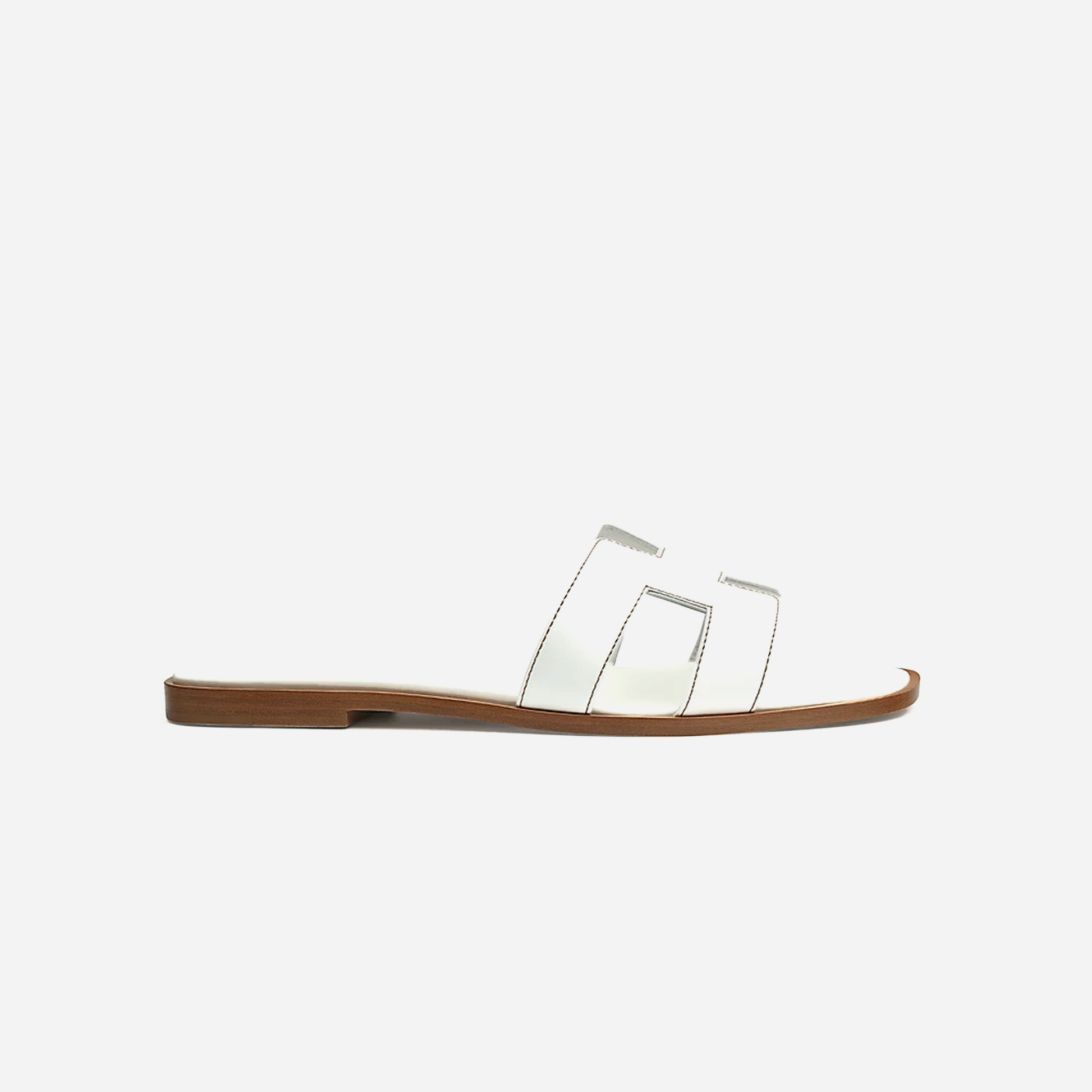 Hermes Oran sandal Blanc