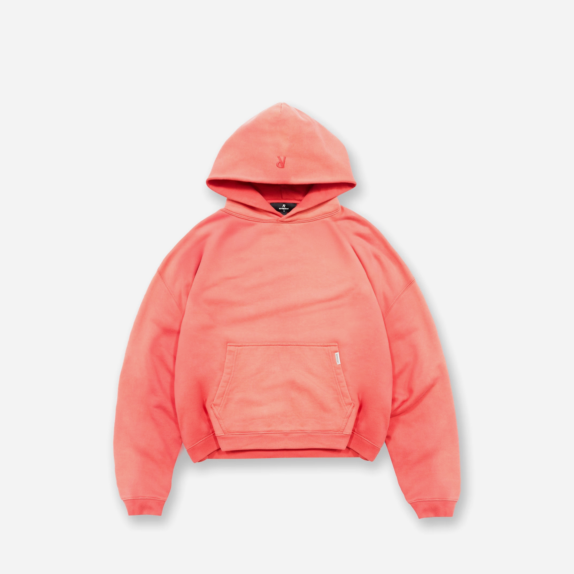 REPRESENT SS25 Initial Boxy Hoodie Vintage Red