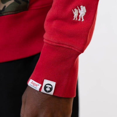 Aape By Bape Camo Red Hoodie