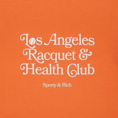 Sporty&Rich LA Racquet Club T-Shirt - Pomodoro/White