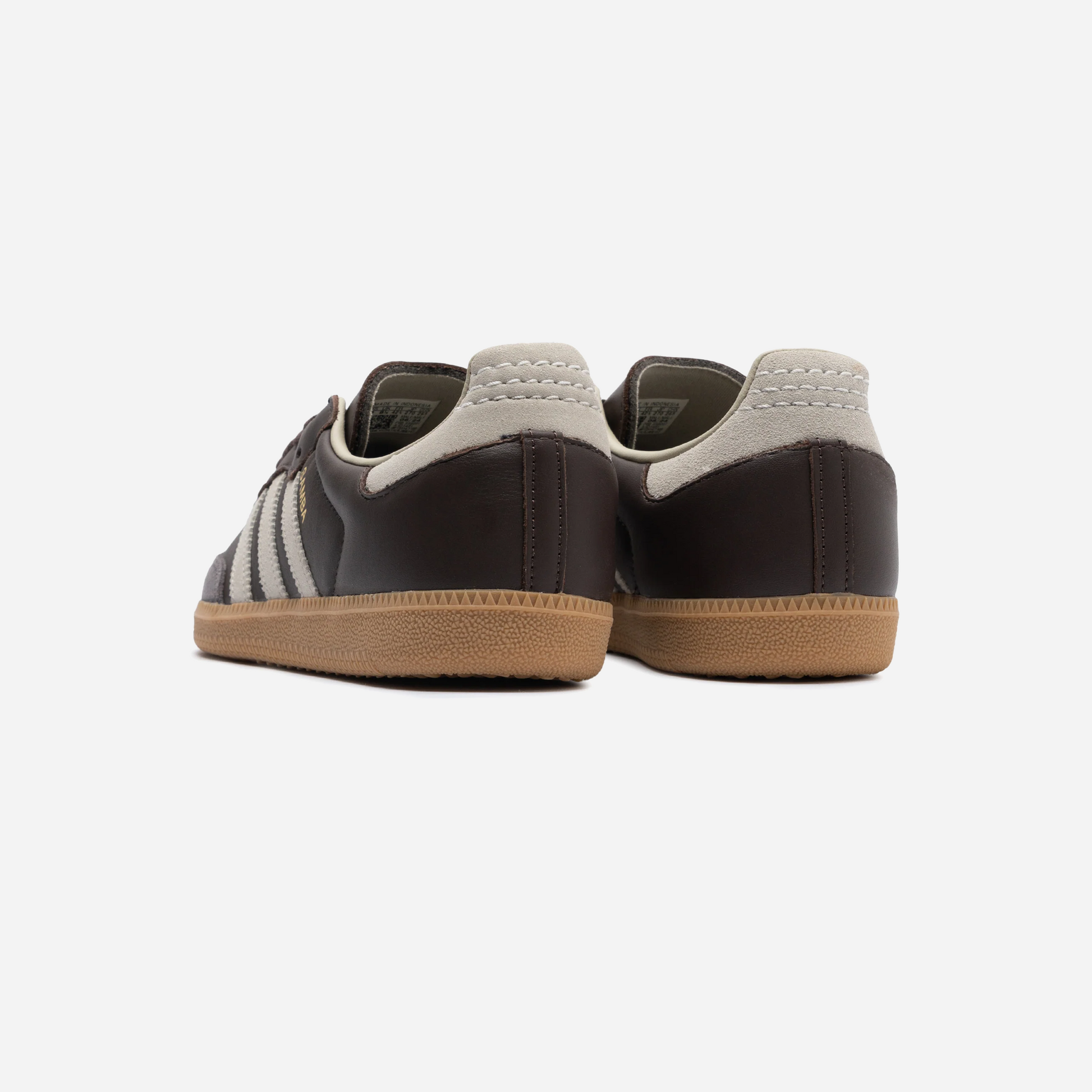 Adidas Samba OG Shoes Brown Putty Grey Gold Metallic