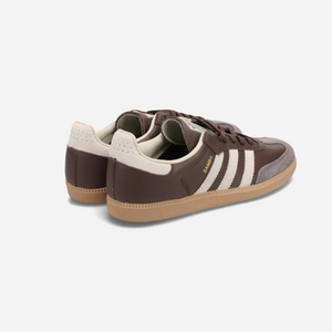 Adidas Samba OG Shoes Brown Putty Grey Gold Metallic