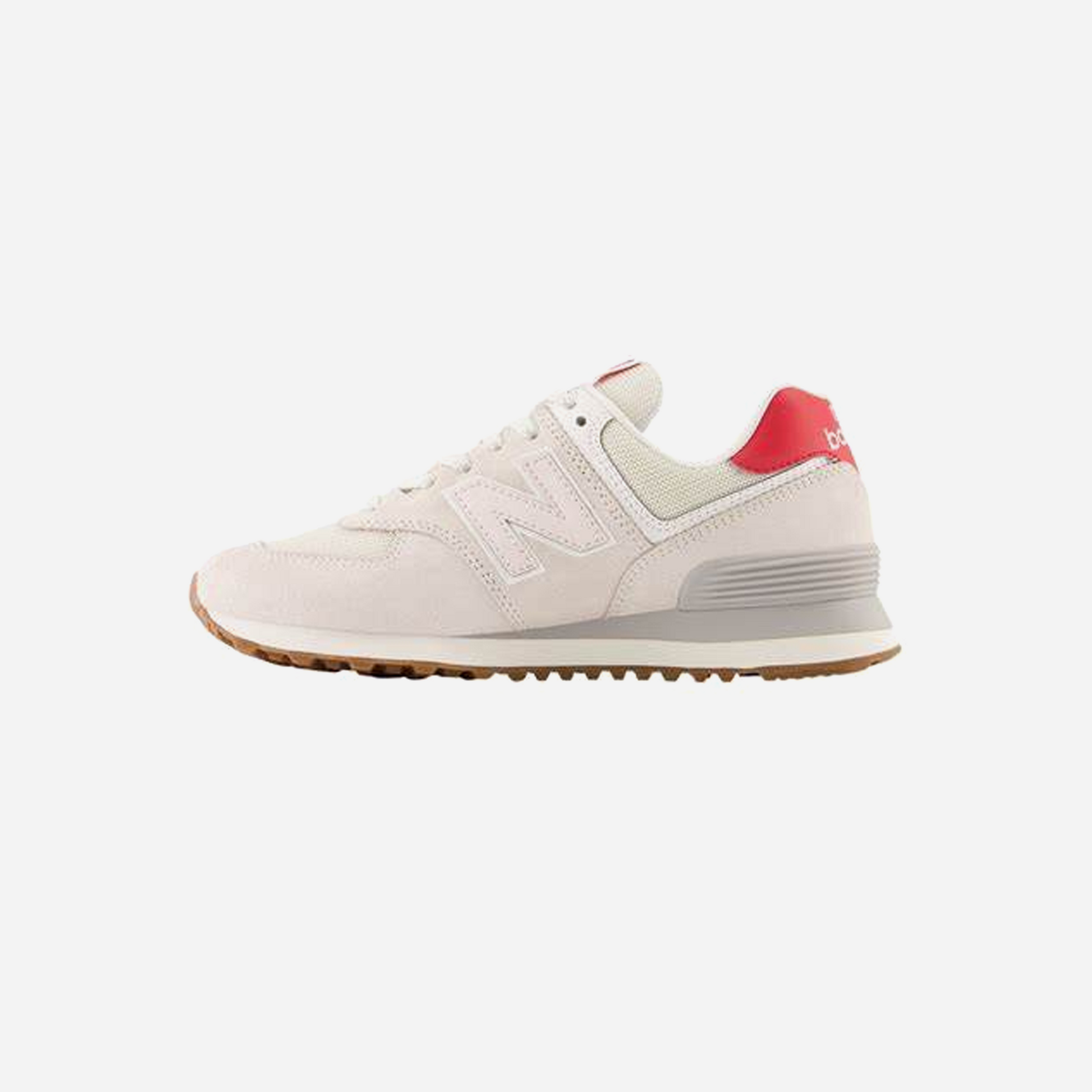 New Balance 574 White Red Grey