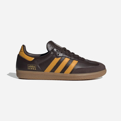 Adidas Samba Crystal Dark Brown Preloved Yellow Gum