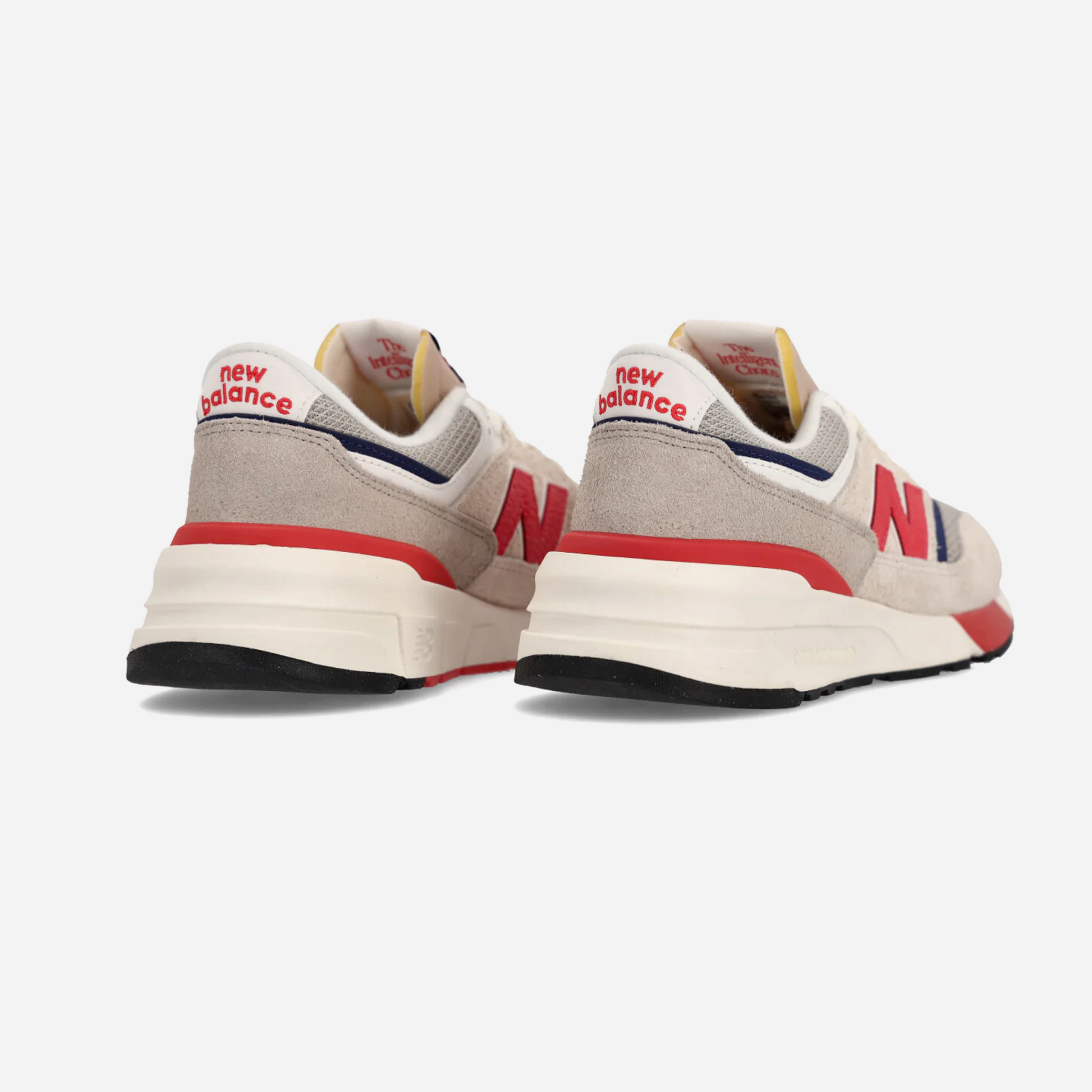 New Balance 997R Linen & Blast Red