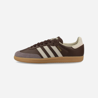 Adidas Samba OG Shoes Brown Putty Grey Gold Metallic