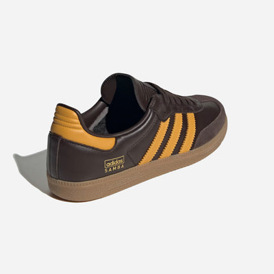 Adidas Samba Crystal Dark Brown Preloved Yellow Gum