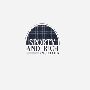 Sporty&Rich Racquet Club T-Shirt - White/Navy