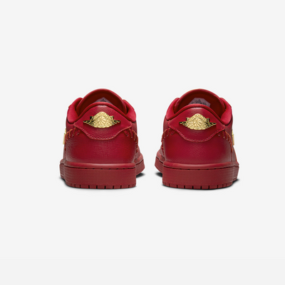 Nike Air Jordan 1 Low Method of Make Gym Red Metallic Gold WMNS