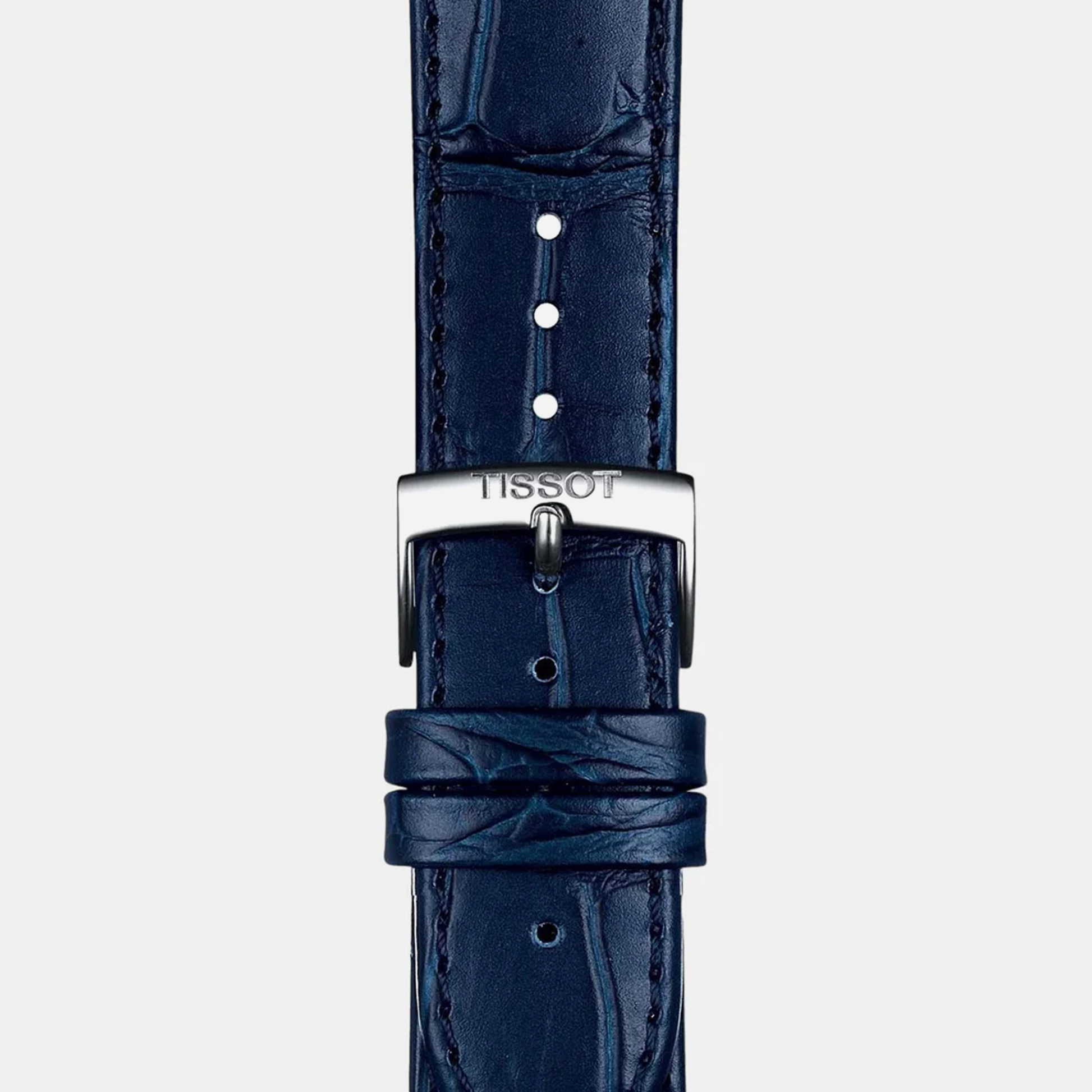 Tissot Carson Premium Powermatic 80 Blue Dial Leather Strap 40mm Swiss Automatic