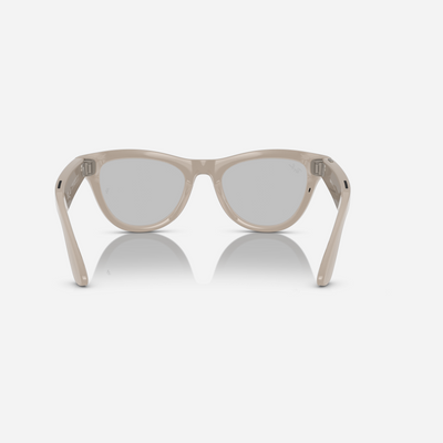 Ray-Ban Meta Skyler Chalk Grey Clear-Sapphire Transition Lens