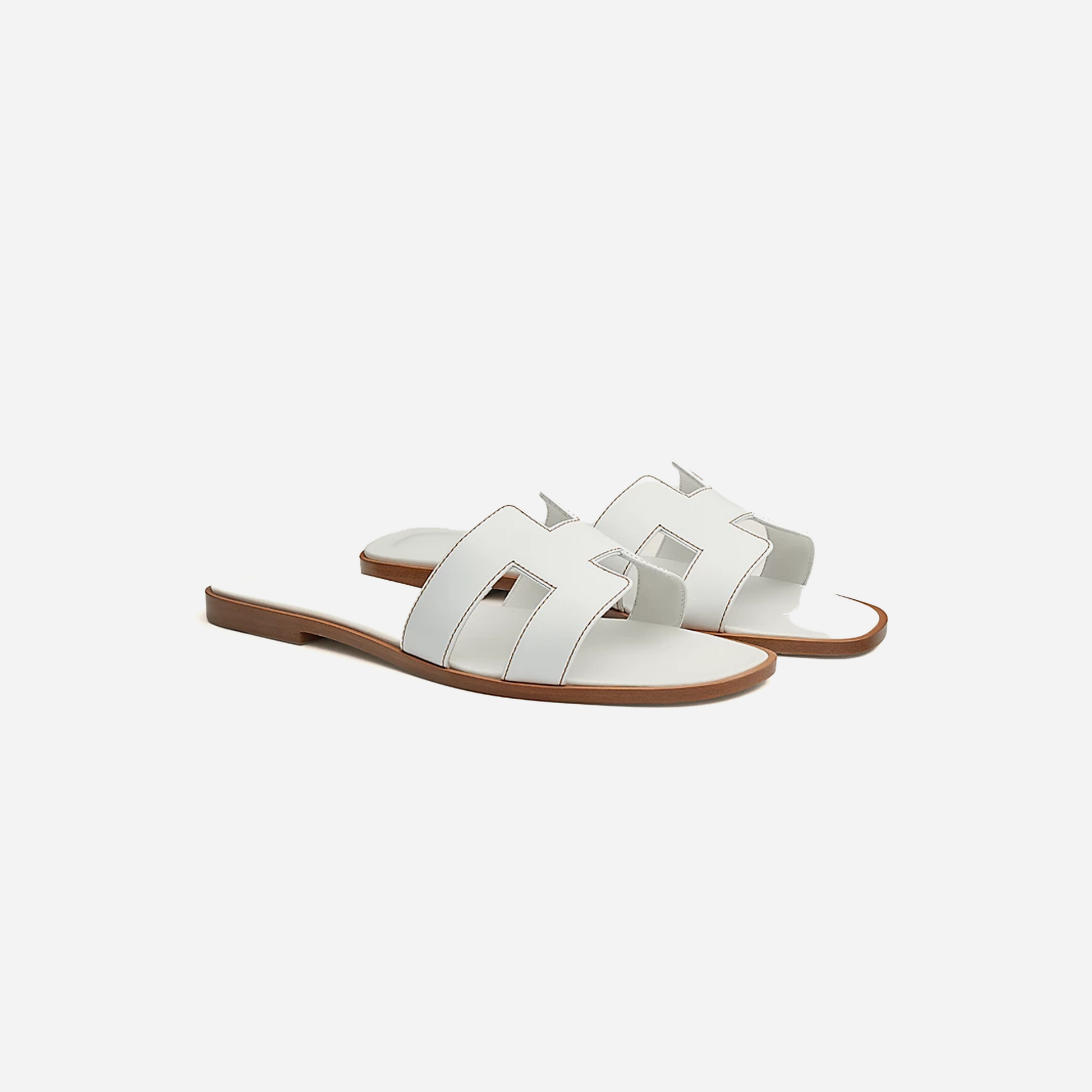 Hermes Oran sandal Blanc