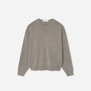 Fear Of God Essentials SS25 Merino Crewneck Sweater- Homestead Heather
