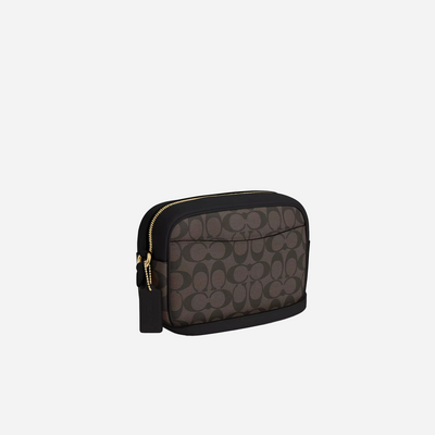 COACH Jamie Camera Bag In Signature Canvas Gold/Brown Black