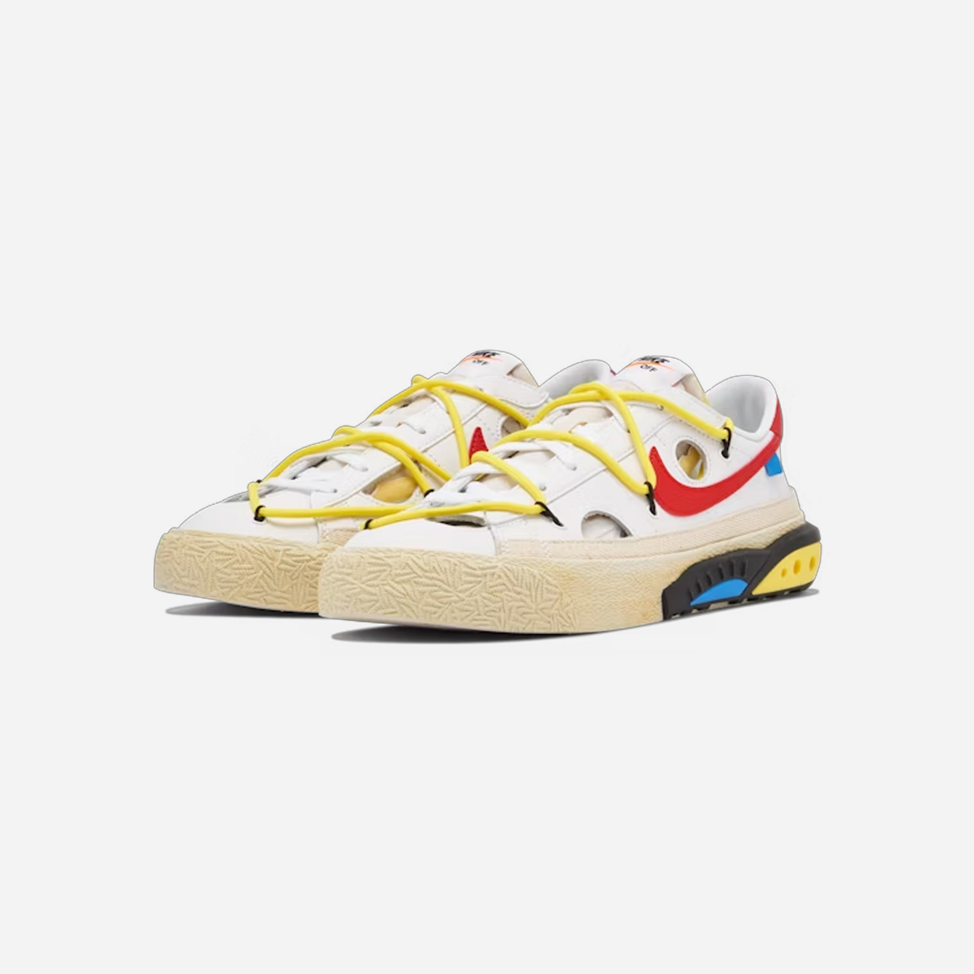 Nike Blazer Low x Off-White White and University Red